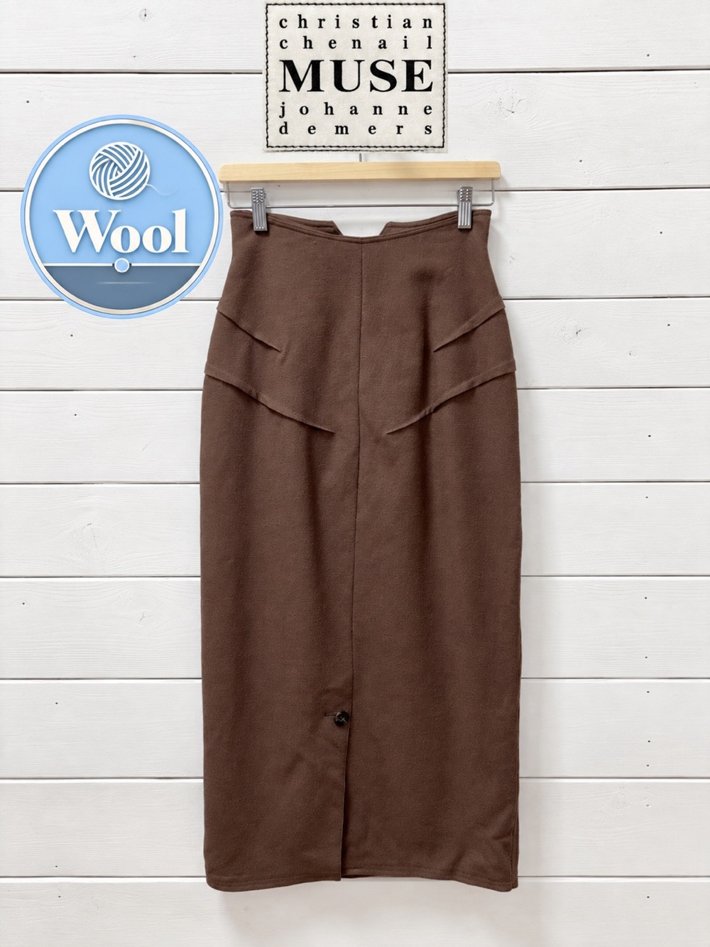 Christian Chenail & Johanne Demers MUSE Vintage 100% Wool Skirt – Size Small
